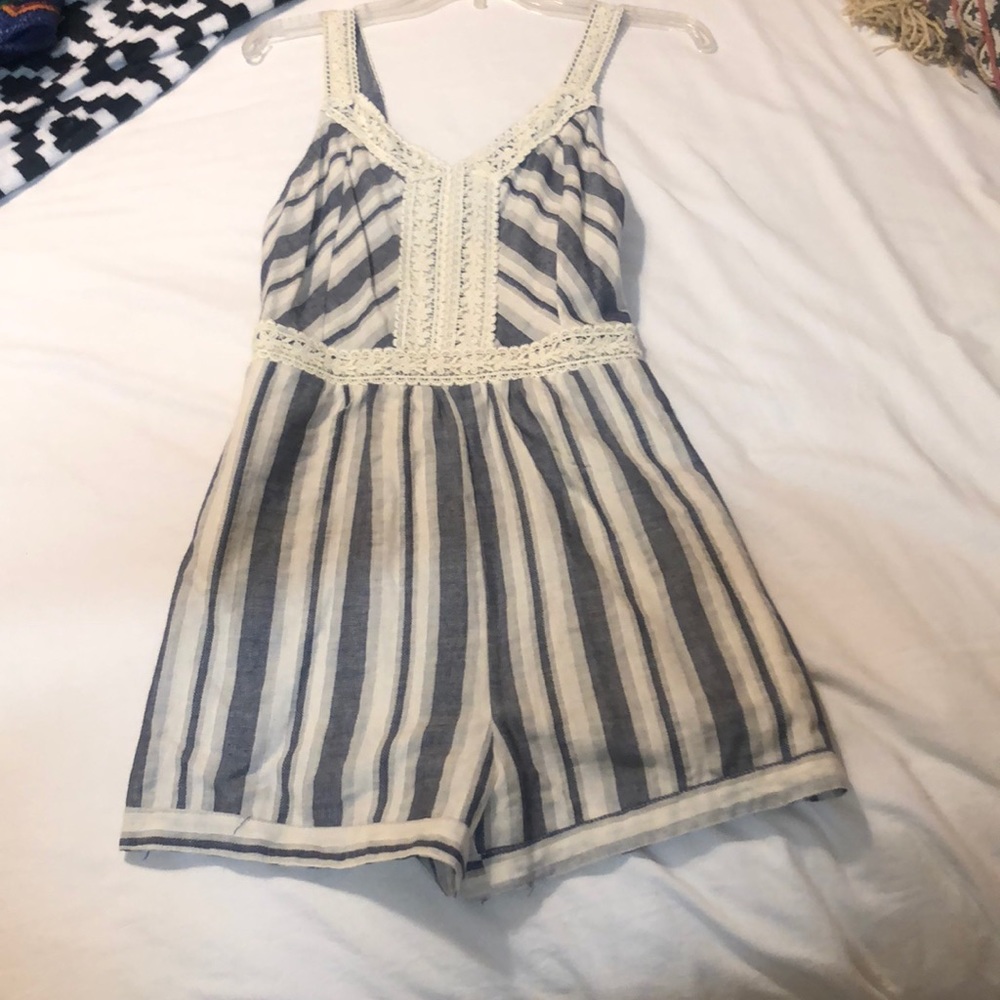 Striped romper